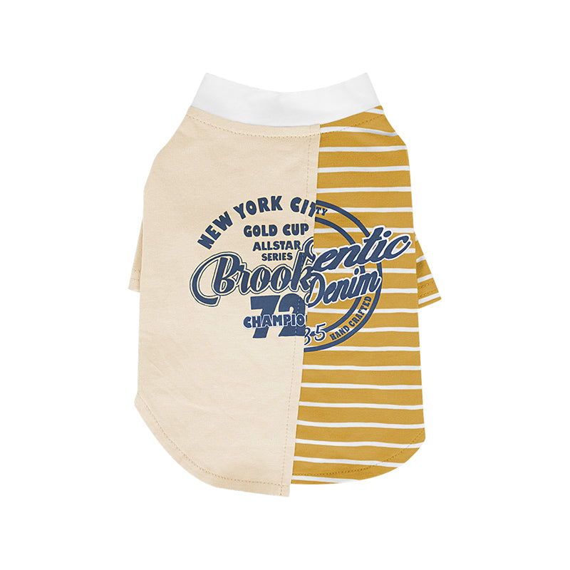 Blue Striped Dog T-Shirt for Small Dogs | Soft Breathable Puppy Clothes