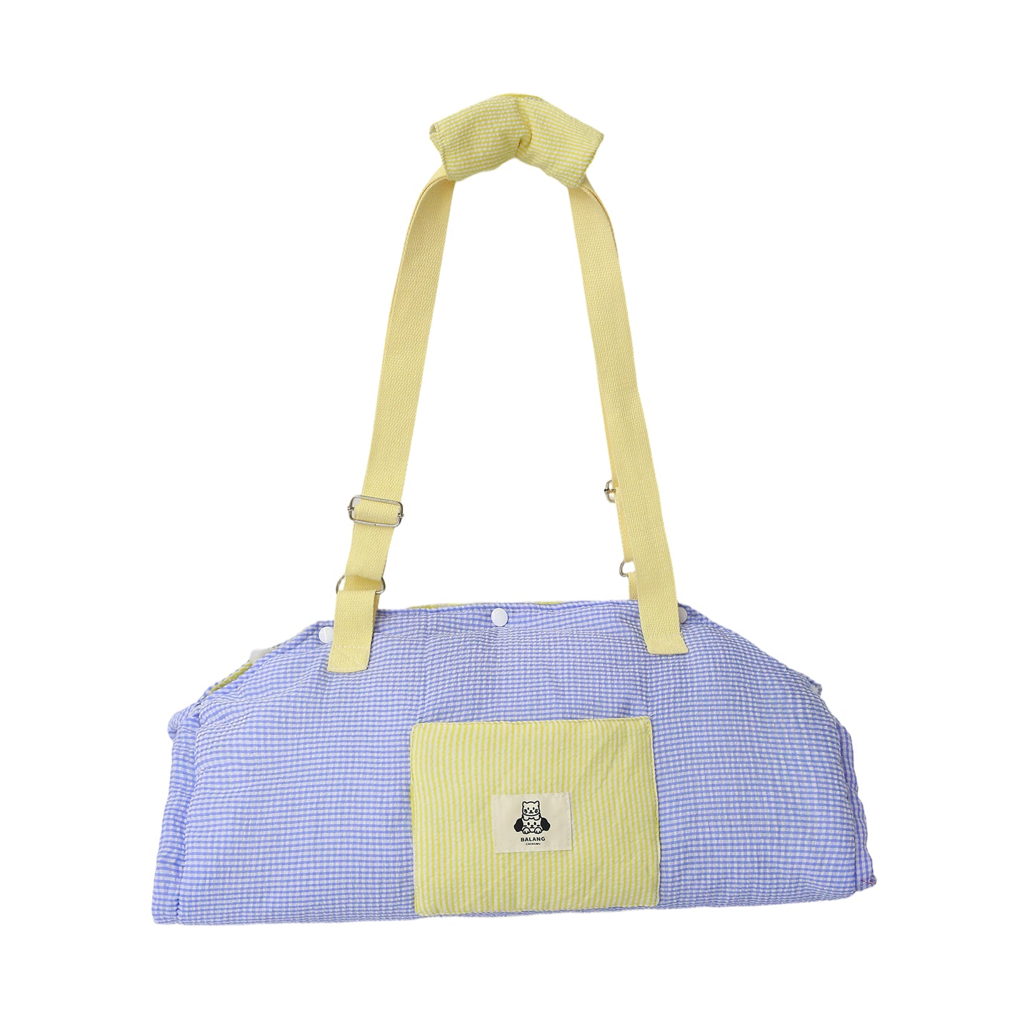 Luxury Portable Pet Carrier Bag for Small Dogs & Cats – Soft Plaid Shoulder Tote Travel Bag