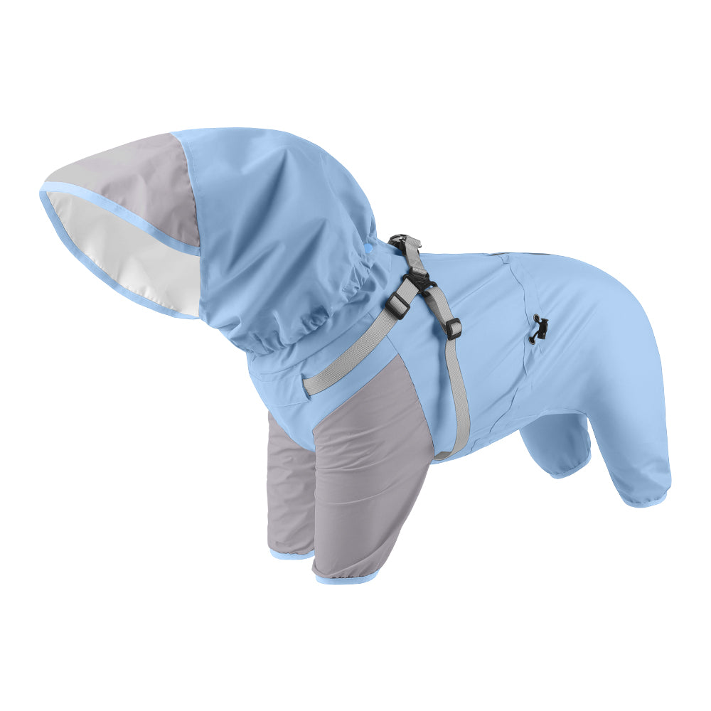 Full Coverage Dog Raincoat Harness
