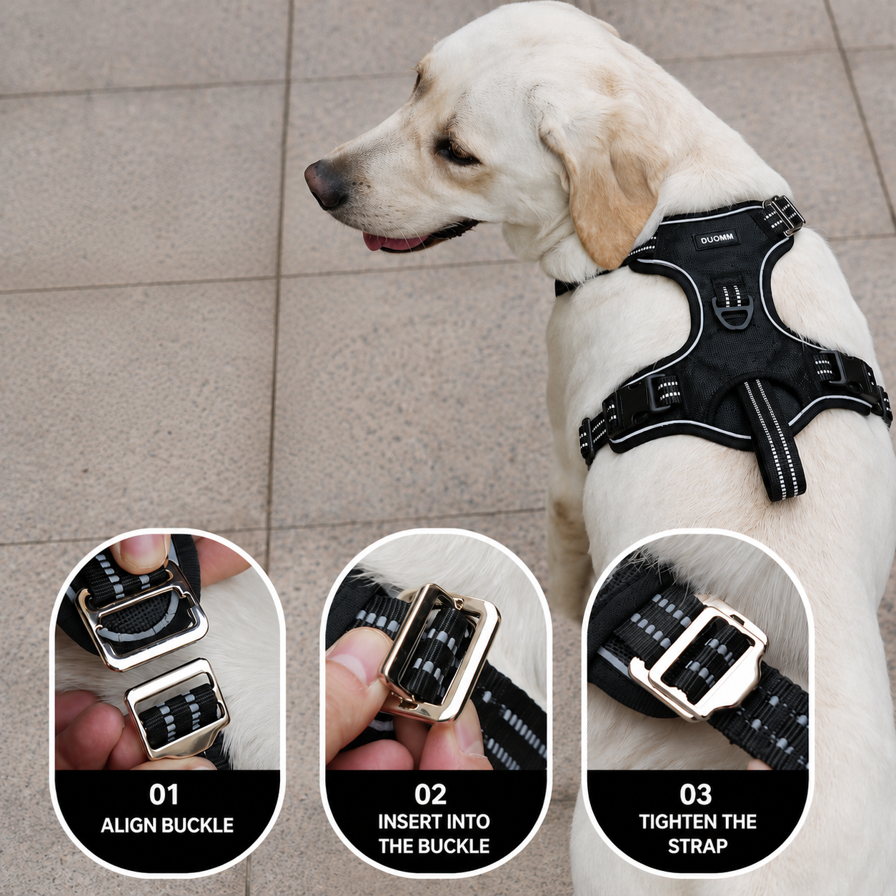 Adjustable No-Pull Dog Harness