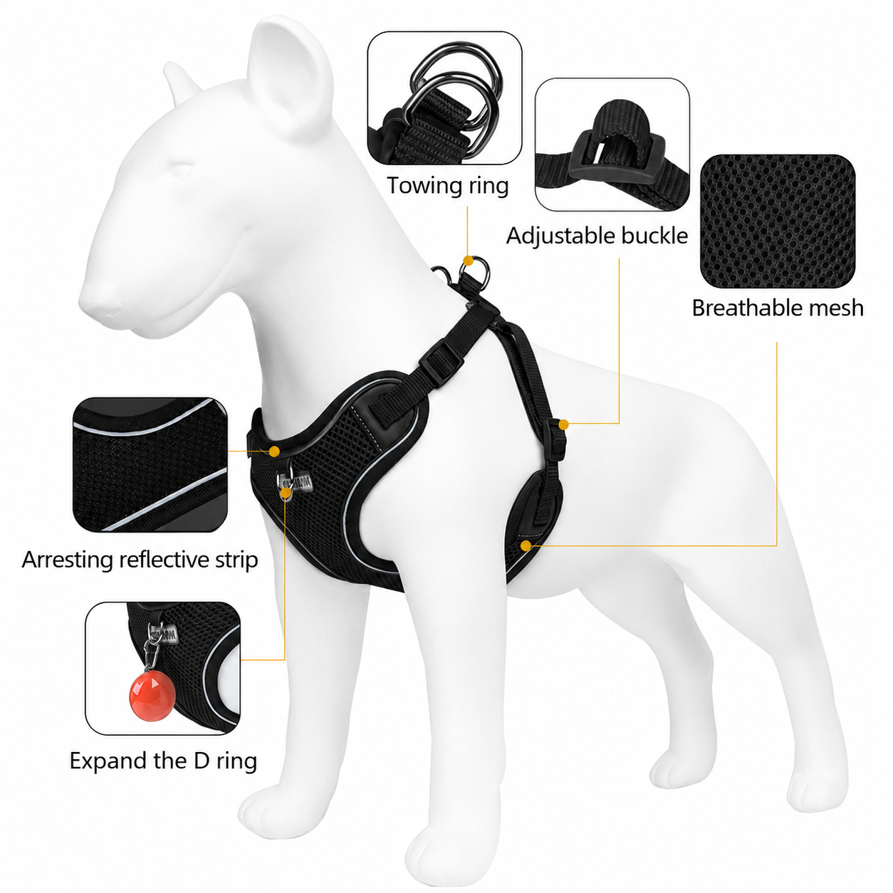 Lightweight Breathable Dog Harness
