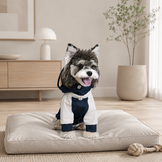 Waterproof Dog Raincoat with Transparent Hood