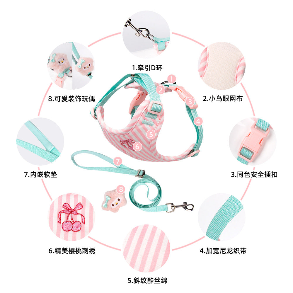 Anti-Escape Harness with Leash for Small Dogs