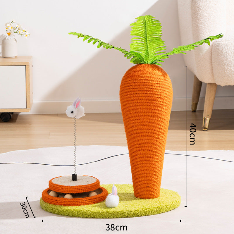 Vertical Cat Tree & Durable Scratching Pad
