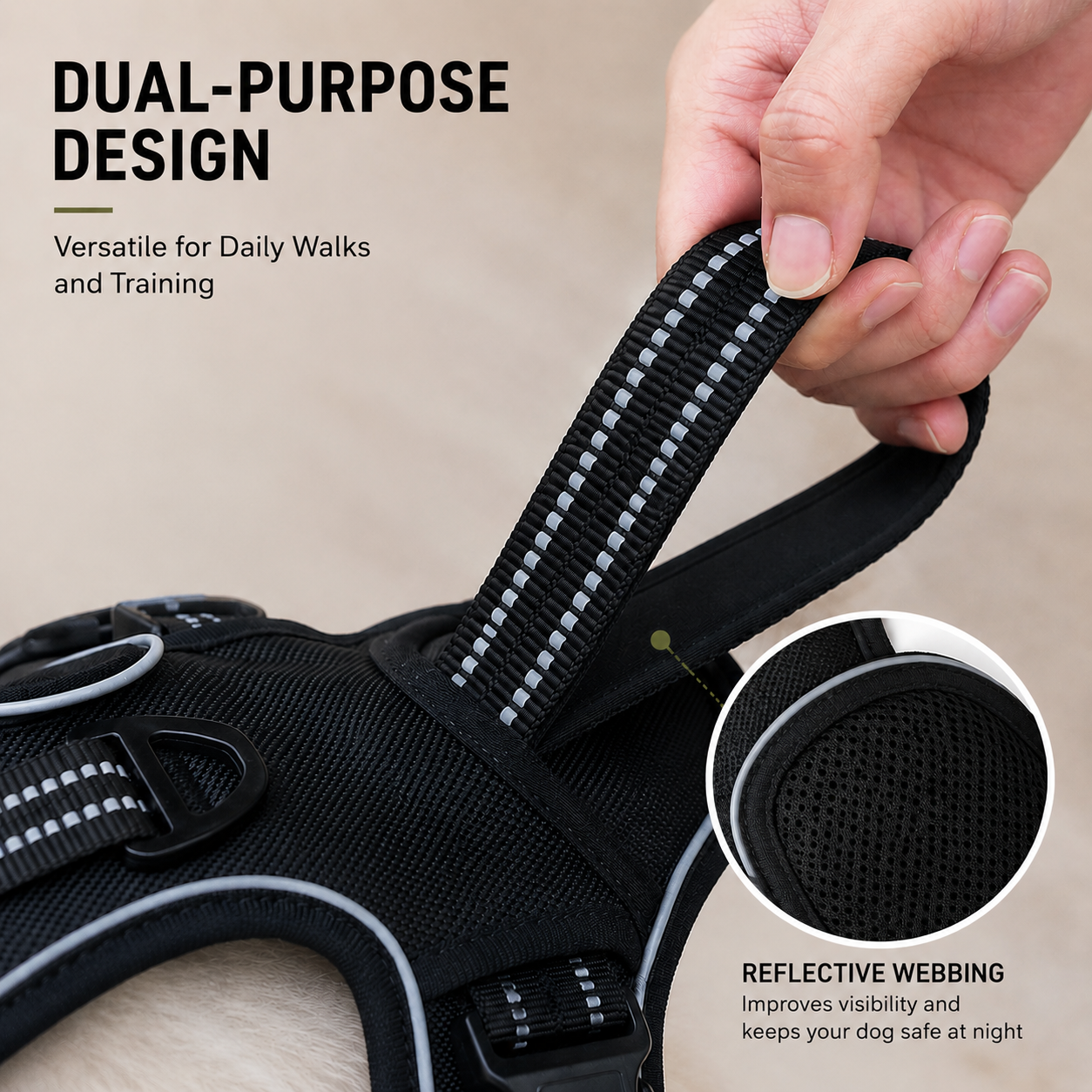 Adjustable No-Pull Dog Harness