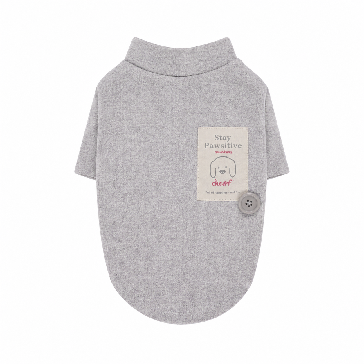 Minimalist Dog Turtleneck Shirt for Small Dogs | Soft Warm Pet Sweater