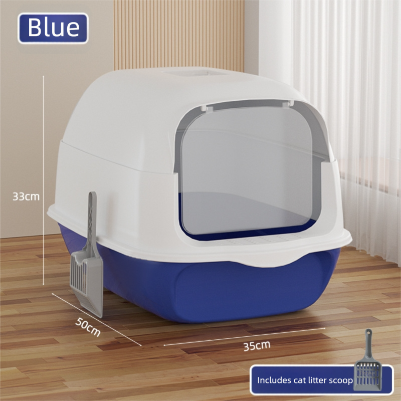 All-in-One Portable Cat Litter Box with Anti-Splash & Odour Control