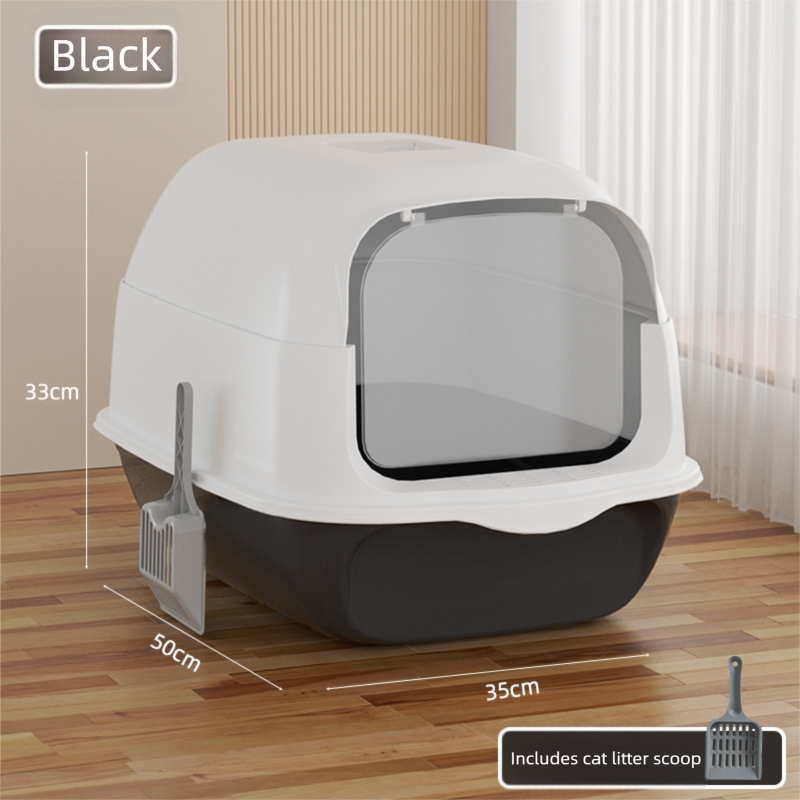 All-in-One Portable Cat Litter Box with Anti-Splash & Odour Control