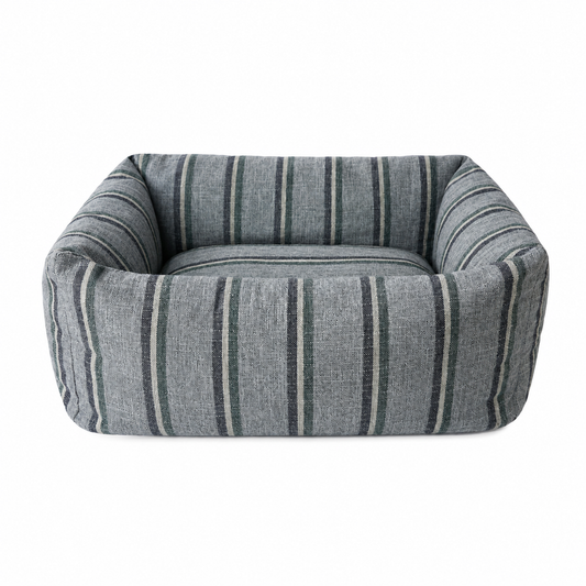 Luxury Removable Pet Bed  Minimalist Linen Blend Dog & Cat Sofa Bed