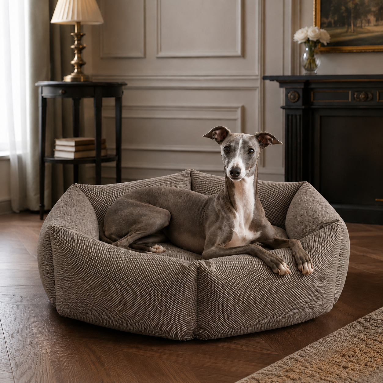 Luxury Hexagon Pet Bed  Minimalist Orthopedic Dog & Cat Sofa Bed