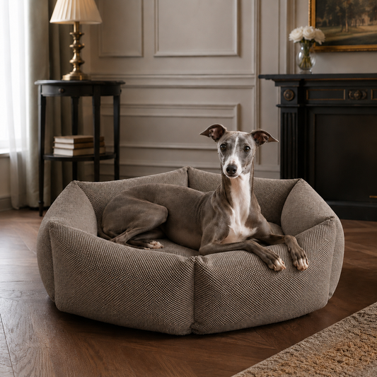 Luxury Hexagon Pet Bed  Minimalist Orthopedic Dog & Cat Sofa Bed