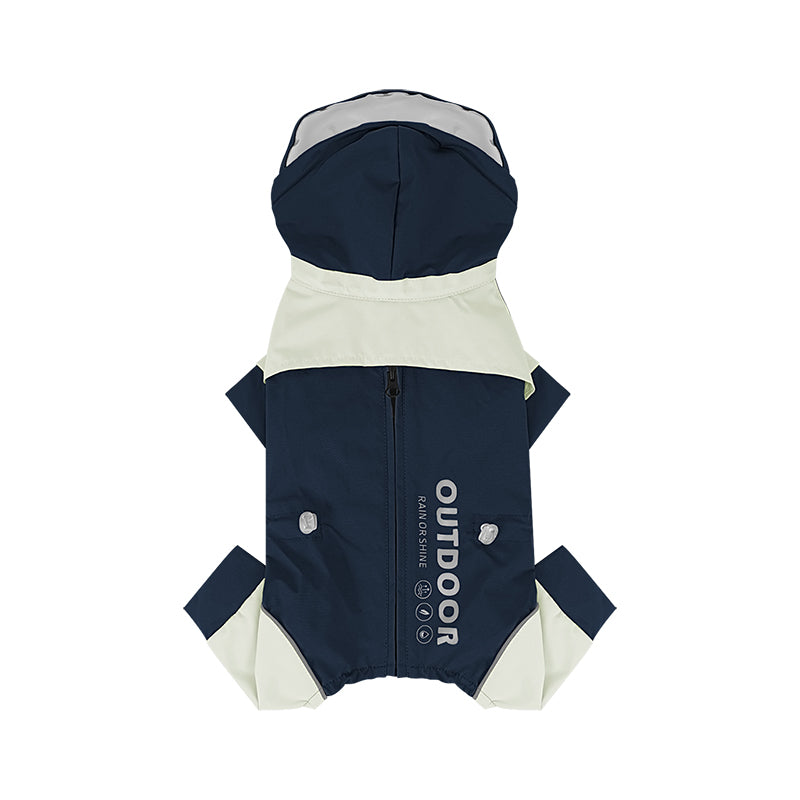 Waterproof Dog Raincoat with Transparent Hood