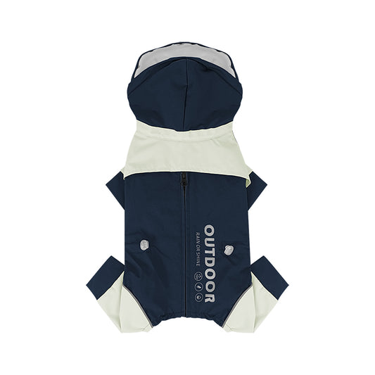 Waterproof Dog Raincoat with Transparent Hood