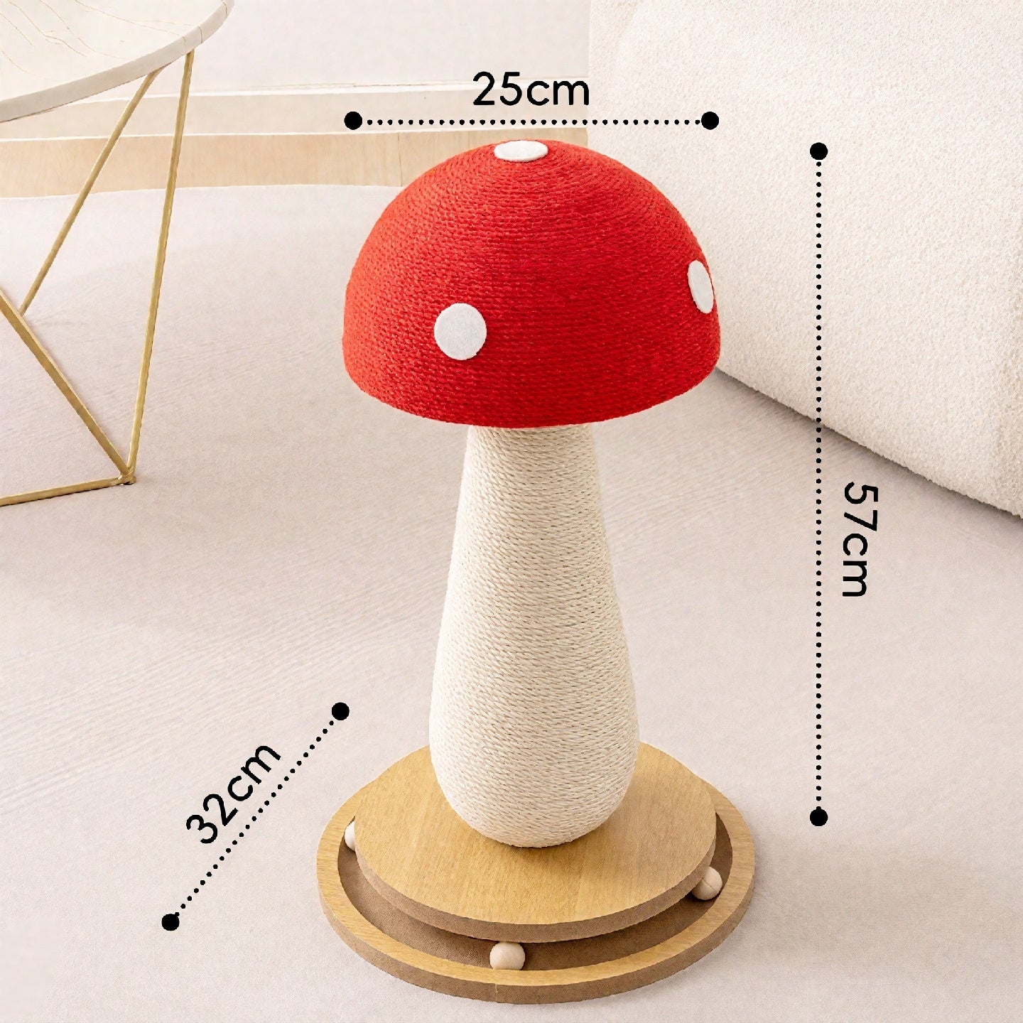 Vertical Cat Tree & Durable Scratching Pad