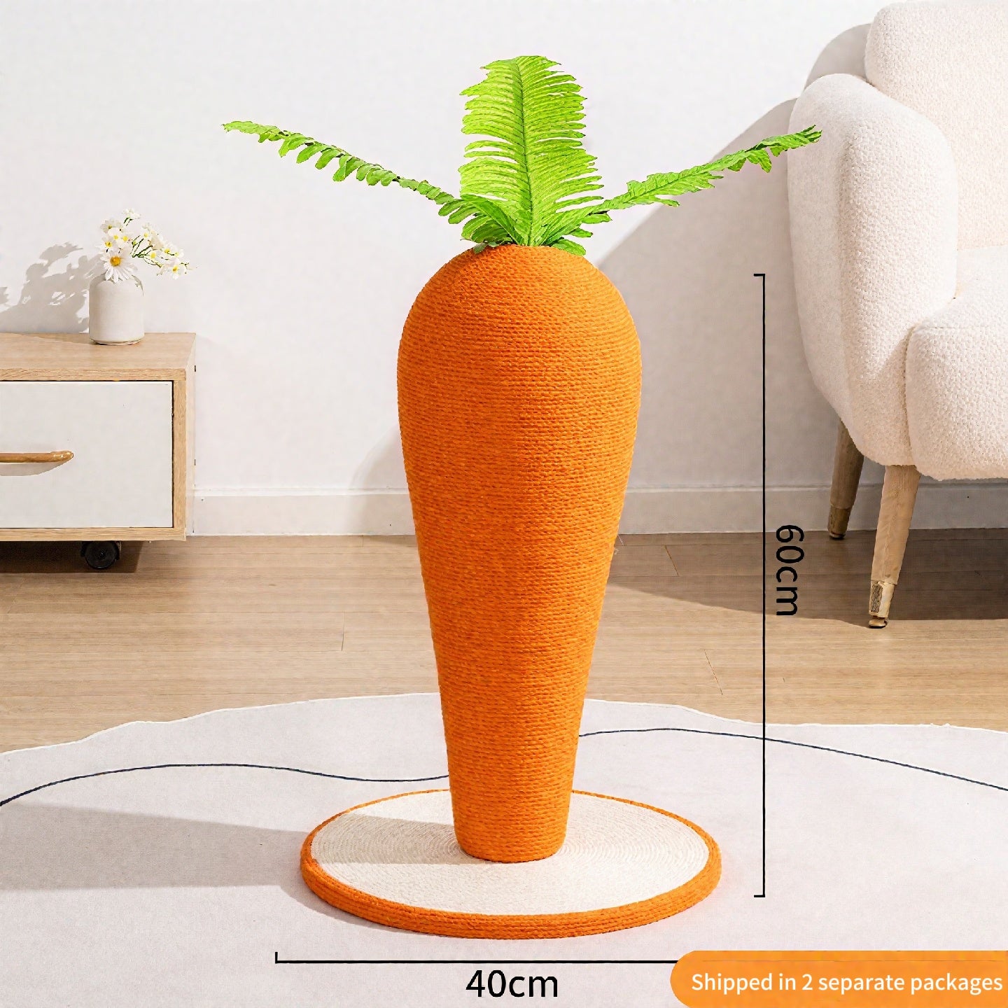 Vertical Cat Tree & Durable Scratching Pad